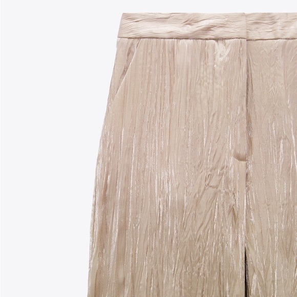 Zara Beige Blazer Pants Suit Size XS NWT New - Picture 10 of 10